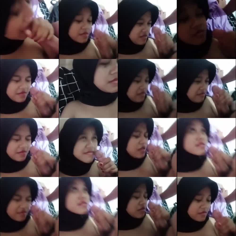 Diva Hijab Hitam Imut Ngocok Sampai Crot